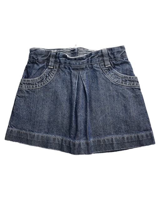 A Navy Short Skirts from Petit Bateau in size 4T for girl. (Front View)