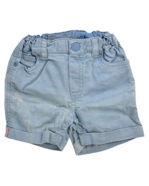 A Blue Shorts from Chateau de Sable in size 6-12M for girl. (Front View)