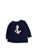 A Navy Crewneck Sweatshirts from Ralph Lauren in size 6-12M for neutral. (Front View)