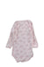 A Pink Long Sleeve Bodysuits from Petit Bateau in size 3-6M for girl. (Back View)