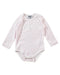 A Pink Long Sleeve Bodysuits from Dolce & Gabbana in size 6-12M for girl. (Front View)