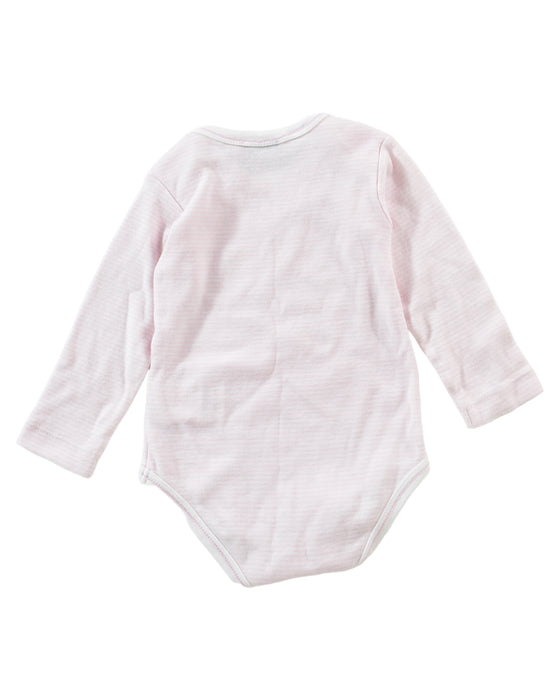 A Pink Long Sleeve Bodysuits from Dolce & Gabbana in size 6-12M for girl. (Back View)