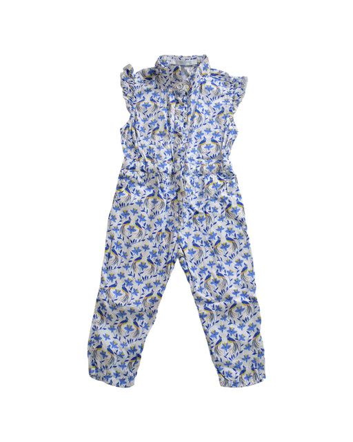 A Blue Sleeveless Jumpsuits from Gingersnaps in size 6-12M for girl. (Front View)