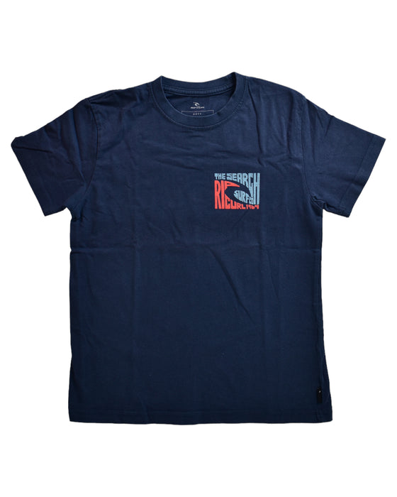 A Blue Short Sleeve T Shirts from Rip Curl in size 8Y for boy. (Front View)