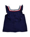 A Navy Sleeveless Tops from Janie & Jack in size 5T for girl. (Back View)