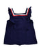 A Navy Sleeveless Tops from Janie & Jack in size 5T for girl. (Front View)