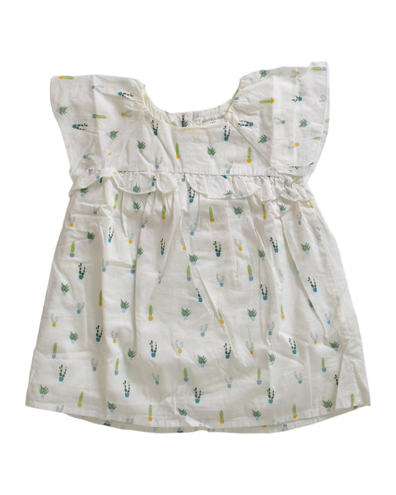 A White Sleeveless Dresses from Happyology in size 6-12M for girl. (Front View)