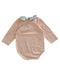 A Pink Long Sleeve Bodysuits from Happyology in size 6-12M for girl. (Back View)