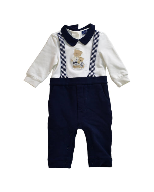 A Blue Long Overalls from Nicholas & Bears in size 6-12M for boy. (Front View)