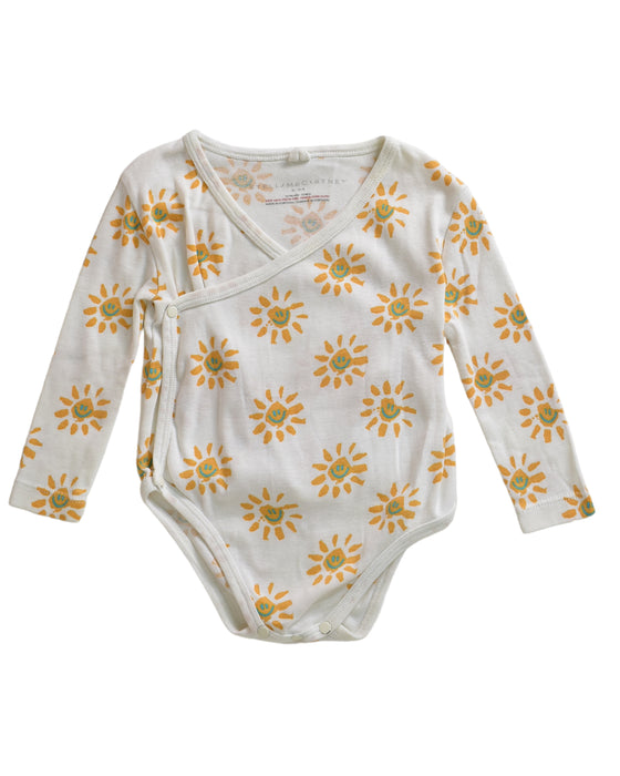 A White Long Sleeve Bodysuits from Stella McCartney in size 6-12M for girl. (Front View)