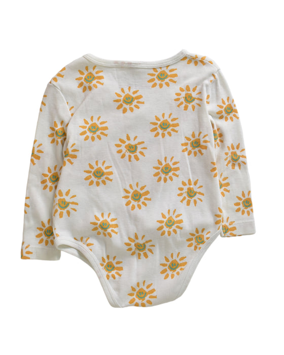 A White Long Sleeve Bodysuits from Stella McCartney in size 6-12M for girl. (Back View)