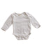 A White Long Sleeve Bodysuits from Little Green Radicals in size 0-3M for neutral. (Front View)