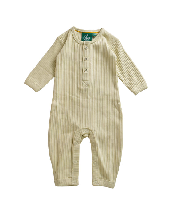 A Beige Long Sleeve Jumpsuits from Little Green Radicals in size 0-3M for neutral. (Front View)