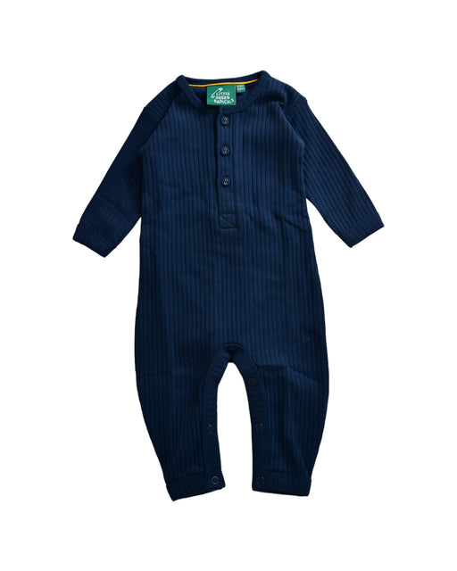 A Navy Long Sleeve Jumpsuits from Little Green Radicals in size 0-3M for neutral. (Front View)