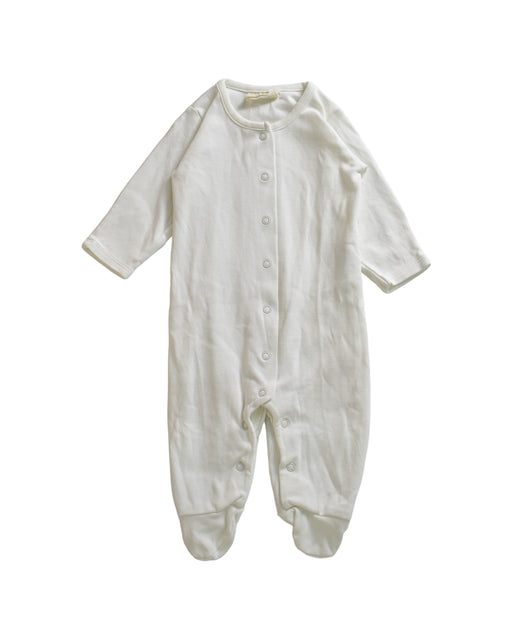 A White Long Sleeve Jumpsuits from Little Green Radicals in size 0-3M for neutral. (Front View)