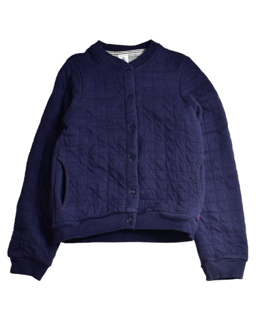 A Navy Lightweight Jackets from Petit Bateau in size 10Y for neutral. (Front View)