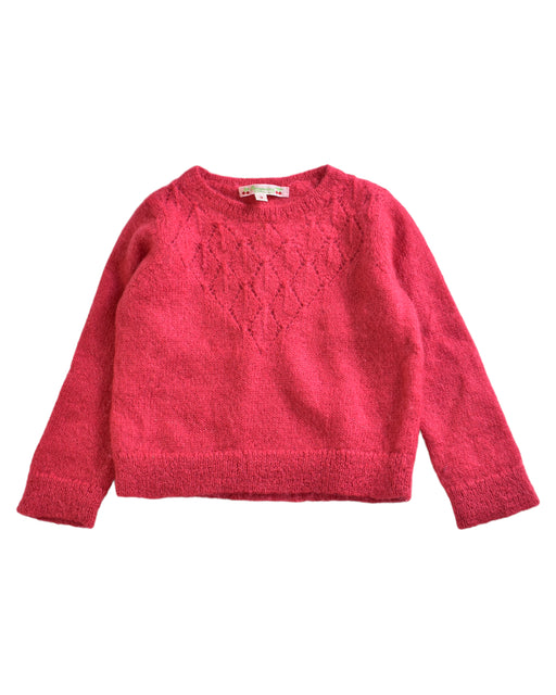 A Pink Knit Sweaters from Bonpoint in size 3T for girl. (Front View)