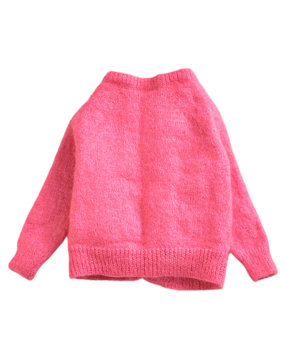 A Pink Cardigans from Bonpoint in size 4T for girl. (Back View)