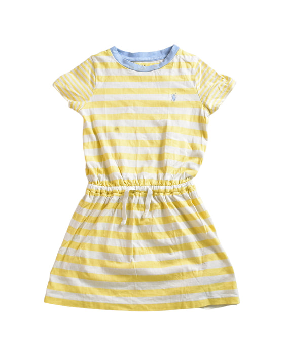 A Yellow Short Sleeve Dresses from Polo Ralph Lauren in size 4T for girl. (Front View)