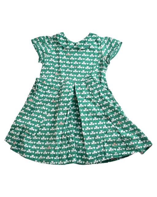 A Green Short Sleeve Dresses from Bonpoint in size 6T for girl. (Front View)