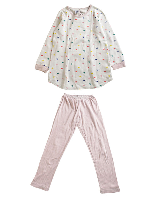 A Pink Pyjama Sets from Petit Bateau in size 6T for girl. (Front View)