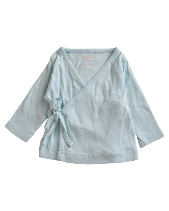 A Blue Long Sleeve Tops from Le Petit Society in size 0-3M for neutral. (Front View)