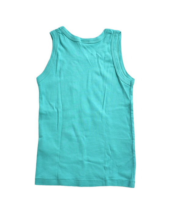 A Green Sleeveless Tops from Petit Bateau in size 6T for boy. (Back View)