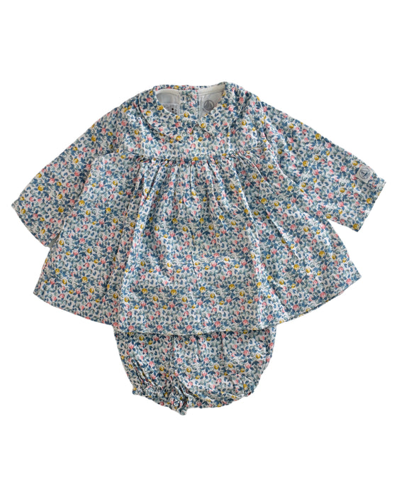 A Multicolour Dress Sets from Petit Bateau in size 3-6M for girl. (Front View)