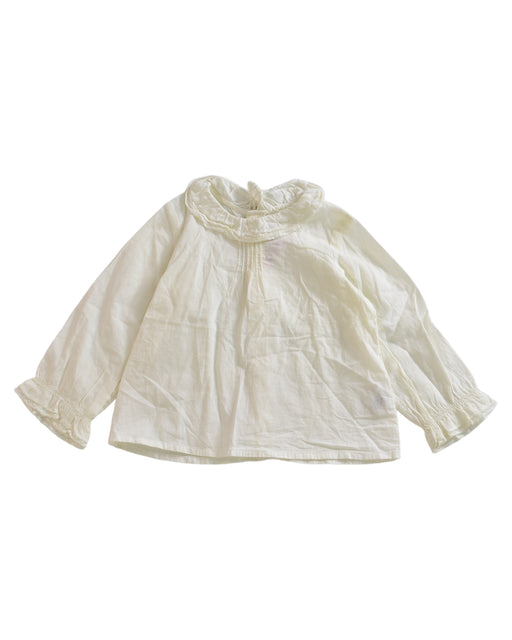 A White Long Sleeve Tops from Bonpoint in size 6-12M for girl. (Front View)