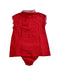 A Red Dress Sets from Ferrari in size 12-18M for girl. (Back View)