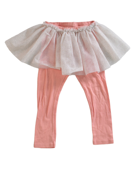 A Pink Leggings from Petit Bateau in size 18-24M for girl. (Front View)