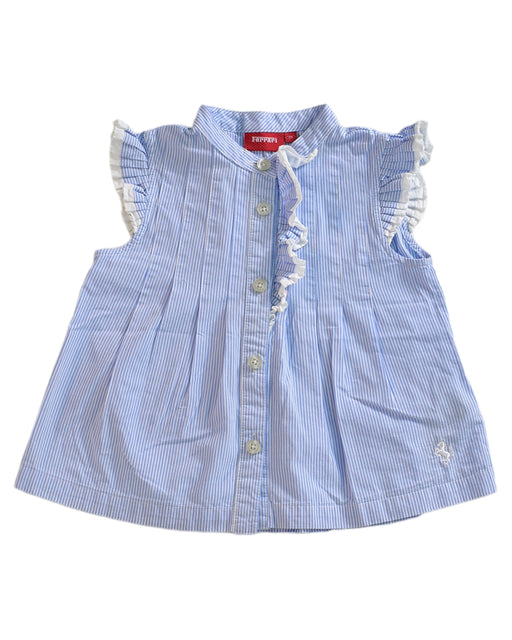 A Blue Shirts from Ferrari in size 3T for girl. (Front View)