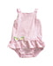 A Pink Long Sleeve Bodysuits from Florence Eiseman in size 6-12M for girl. (Front View)