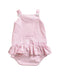 A Pink Long Sleeve Bodysuits from Florence Eiseman in size 6-12M for girl. (Back View)