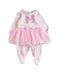 A Pink Long Sleeve Jumpsuits from Monnalisa in size 6-12M for girl. (Front View)