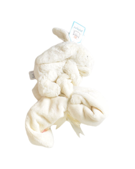 A White Blankets from Jellycat in size O/S for neutral. (Front View)