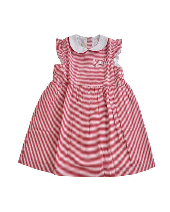 A Red Sleeveless Dresses from Chicco in size 2T for girl. (Front View)