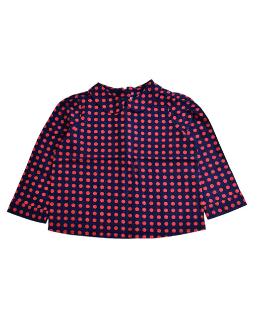 A Red Long Sleeve Tops from Bonpoint in size 4T for girl. (Front View)