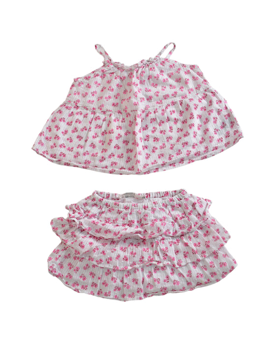 A Pink Skirt Sets from Bonpoint in size 4T for girl. (Front View)