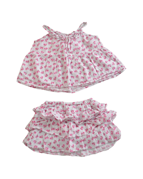 A Pink Skirt Sets from Bonpoint in size 4T for girl. (Back View)