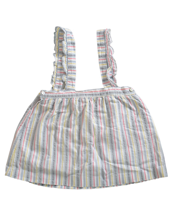 A Blue Overall Dresses from La Coqueta in size 3T for girl. (Front View)