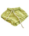 A Green Shorts from Millk in size 3-6M for girl. (Front View)