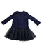 A Blue Long Sleeve Dresses from Petit Bateau in size 18-24M for girl. (Back View)