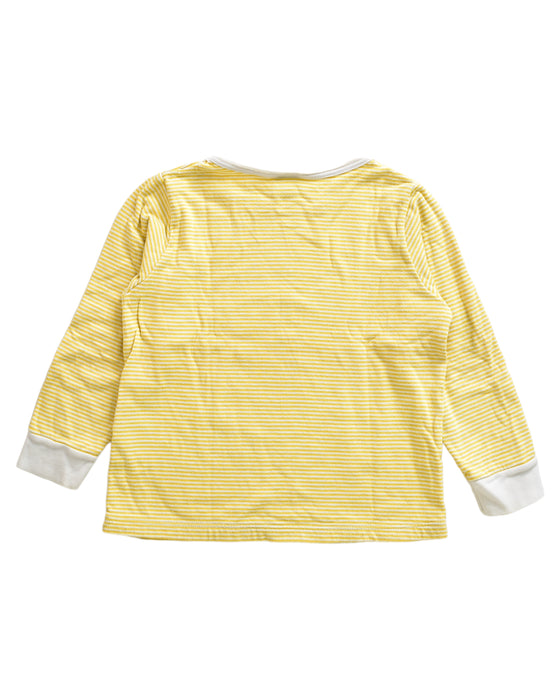 A Yellow Long Sleeve Tops from Petit Bateau in size 3T for boy. (Back View)