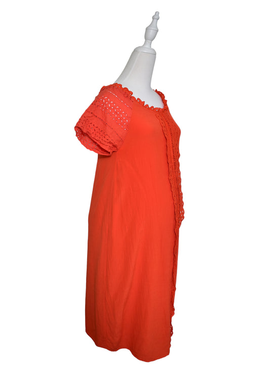 A Red Short Sleeve Dresses from Bove in size S for maternity. (Front View)