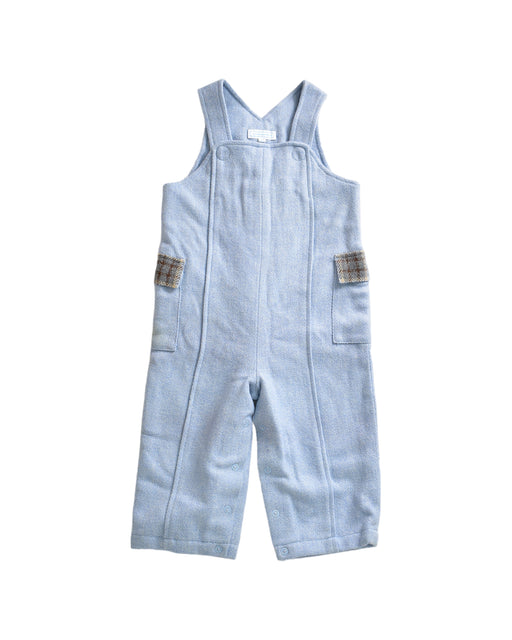 A Blue Long Overalls from Nicholas & Bears in size 12-18M for boy. (Front View)