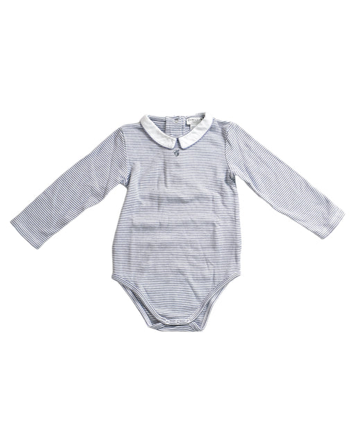 A Grey Long Sleeve Bodysuits from Cyrillus in size 18-24M for boy. (Front View)