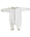 A White Onesies from Chateau de Sable in size 0-3M for neutral. (Back View)