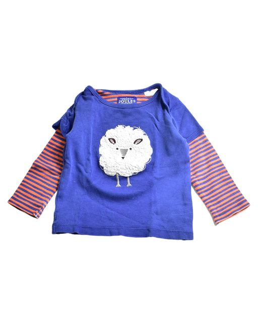 A Blue Long Sleeve Tops from Joules in size 6-12M for boy. (Front View)