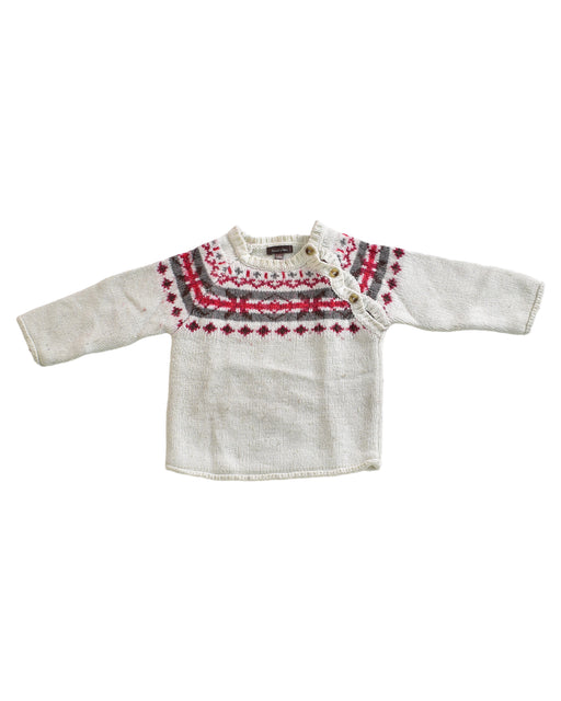 A White Knit Sweaters from Bout'Chou in size 6-12M for neutral. (Front View)